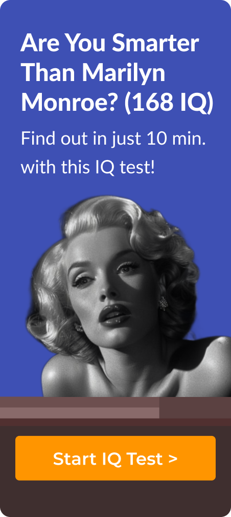 Marilyn Monroe iq score